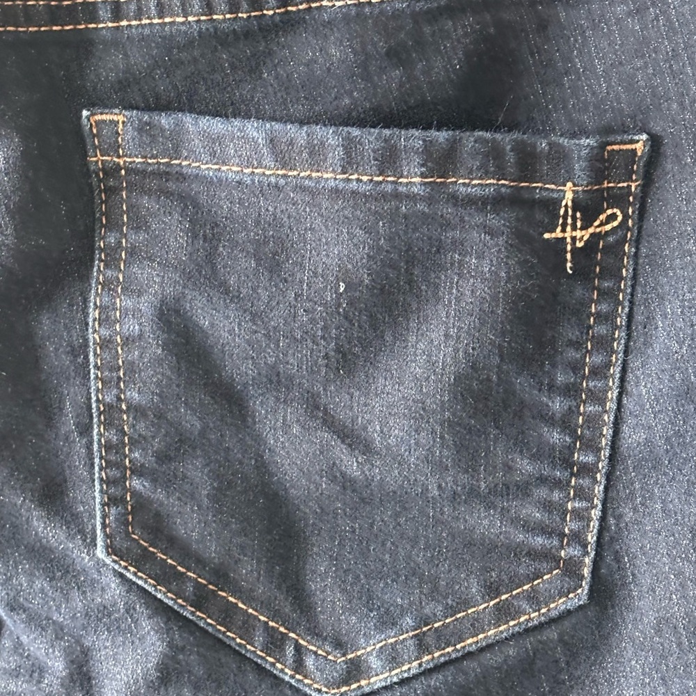 Liverpool Jeans Company Dark Blue Straight Leg Jeans with Contrast Stitching - Picture 4 of 5